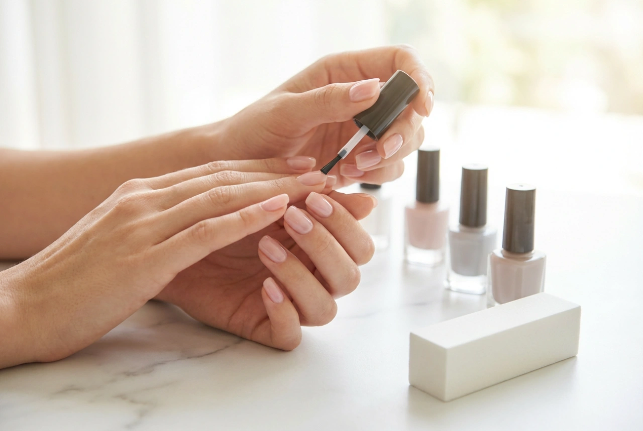 Manichiura hibridă pas cu pas: de la degresare la top coat