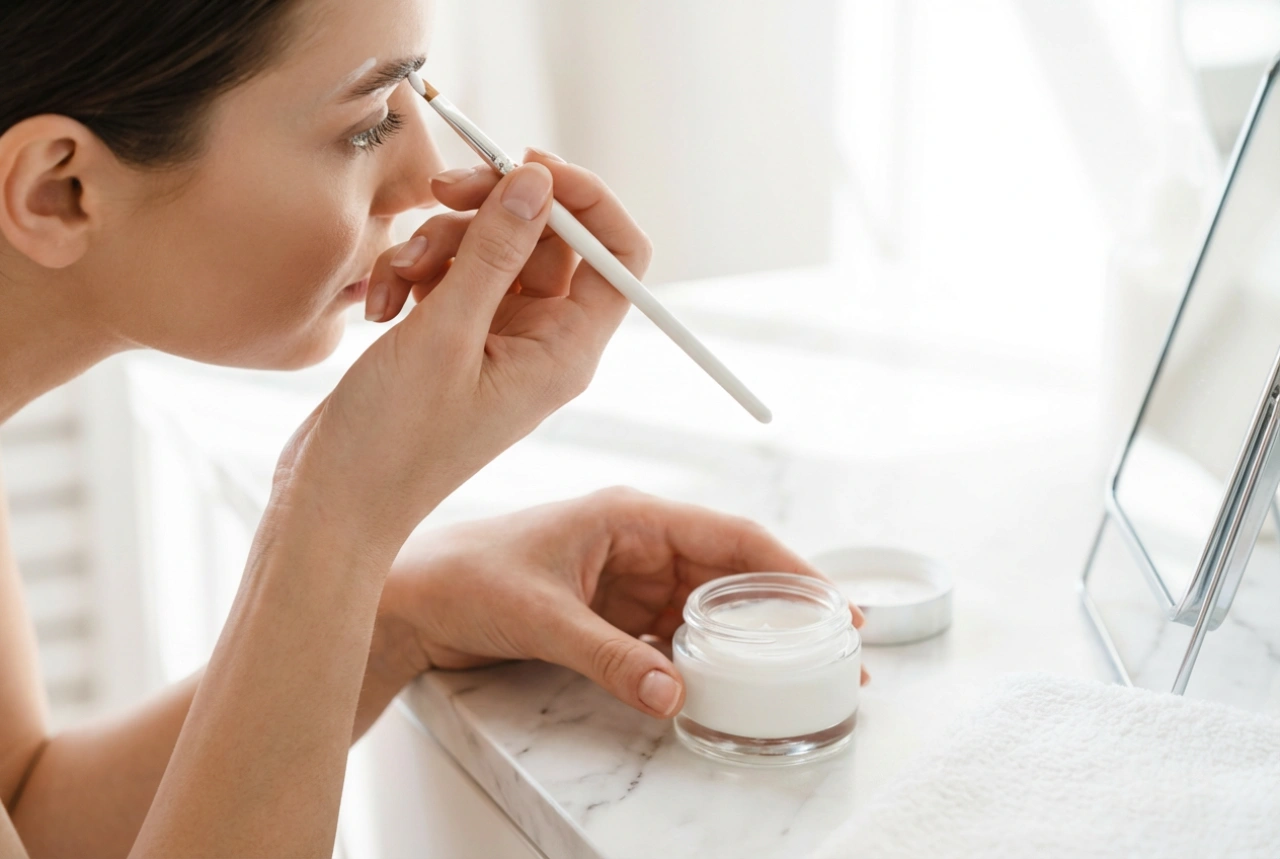 Decolorarea sprâncenelor acasă: efect delicat și controlul timpului