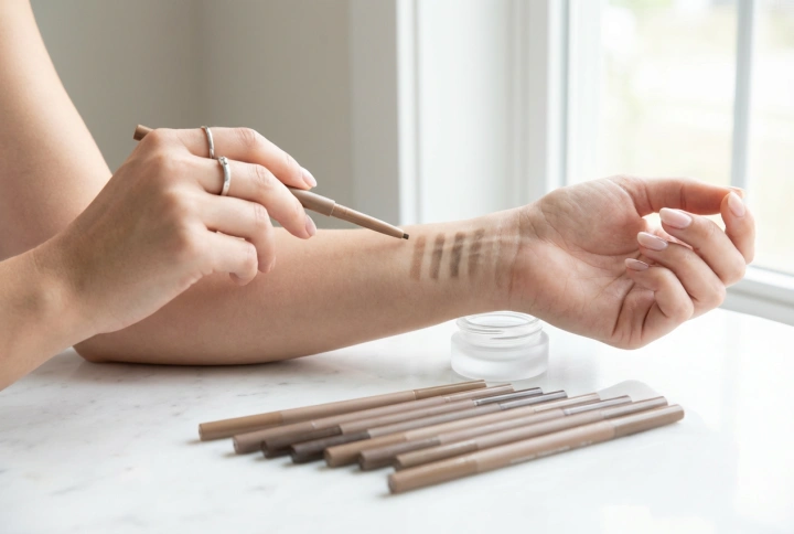 Creionul de sprâncene pentru începători: alegerea nuanței și tehnica de aplicare