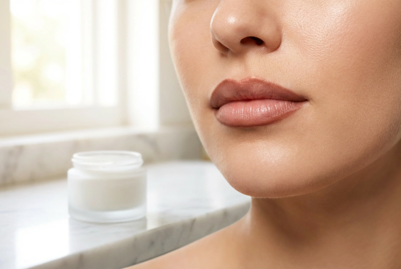 Creion de buze maro: încălzirea nuanței, mărirea și estomparea