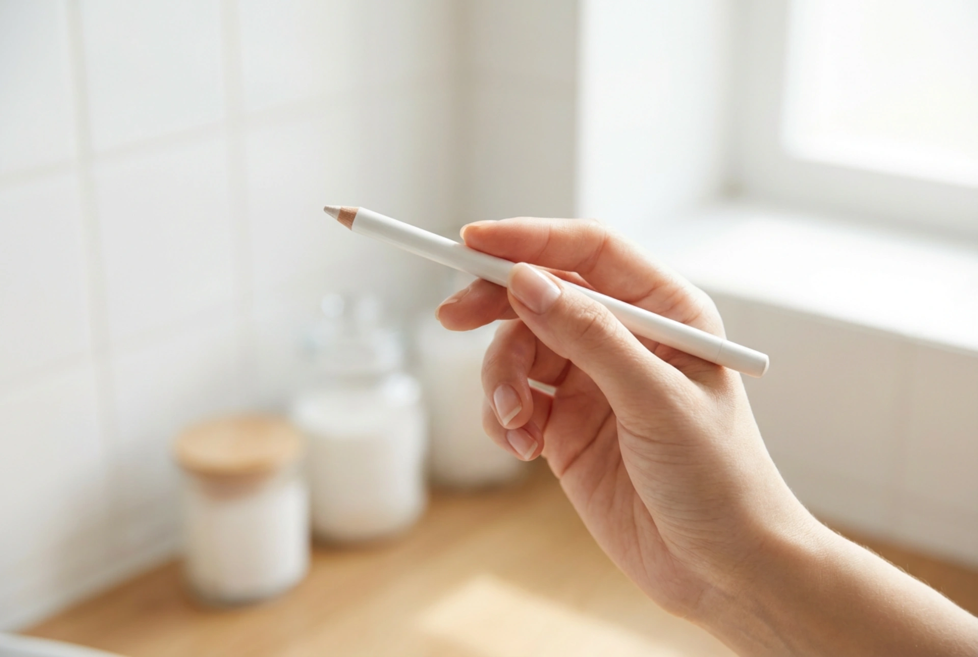 Creionul alb de ochi: iluminarea privirii și machiajul liniei apei