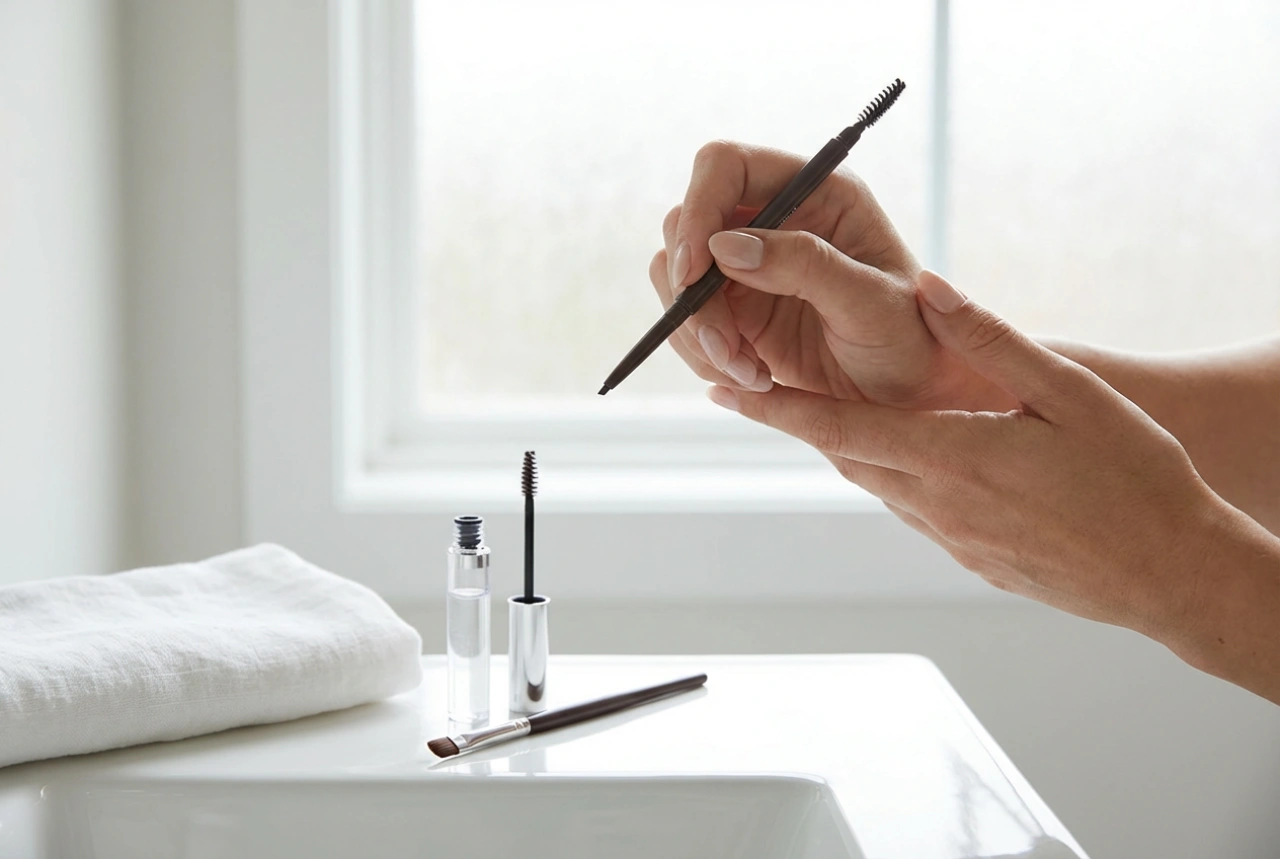 Machiajul sprâncenelor de la zero: formă, umplere, fixare