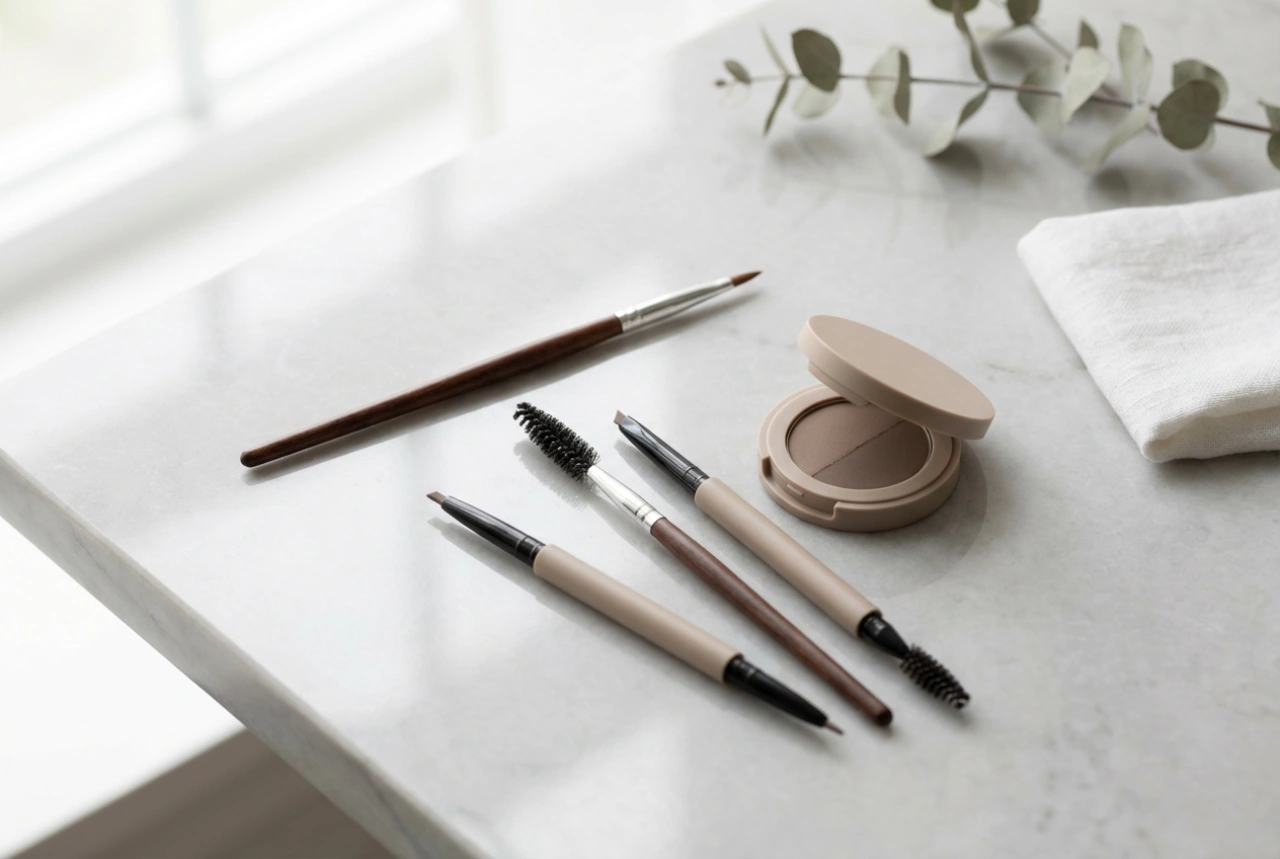 Accesorii pentru machiajul sprâncenelor: ce să alegi și cum să le folosești