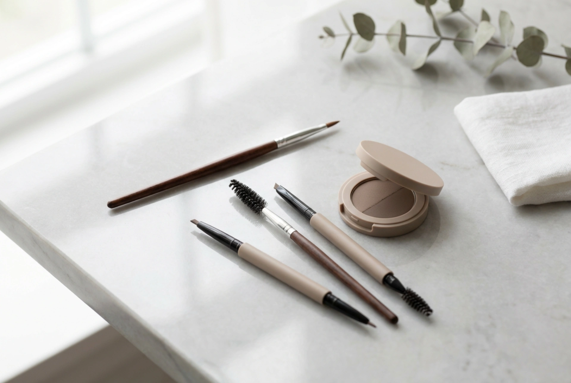 Accesorii pentru machiajul sprâncenelor: ce să alegi și cum să le folosești