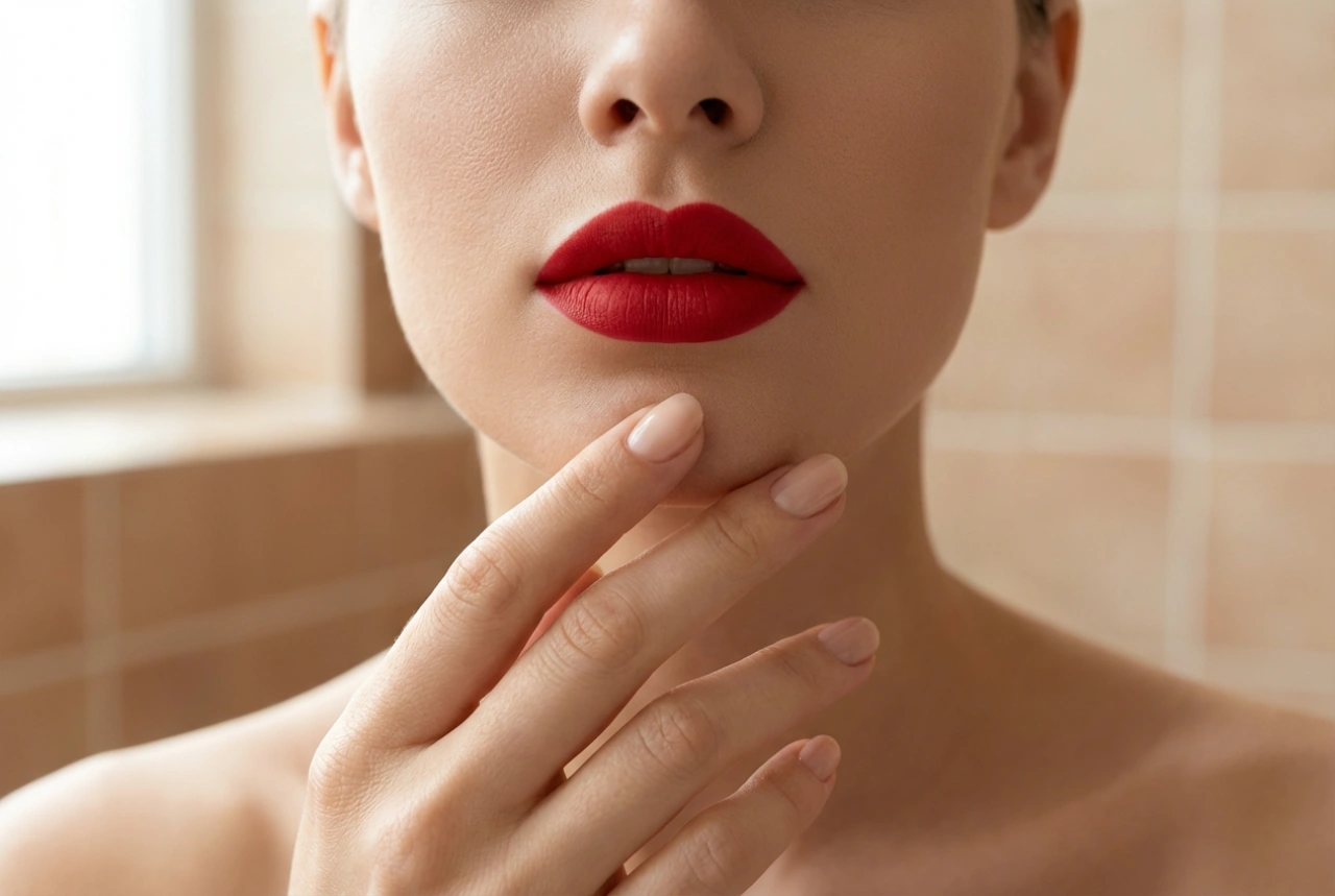 Rujul roșu pas cu pas: pregătirea buzelor, contur și rezistență